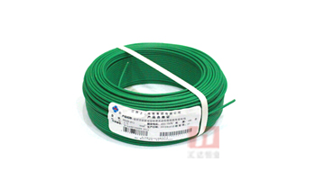 上上電纜 輻照交聯聚烯烴絕緣無鹵低煙阻燃電纜；WDZR-BYJ2.5 綠色100m卷